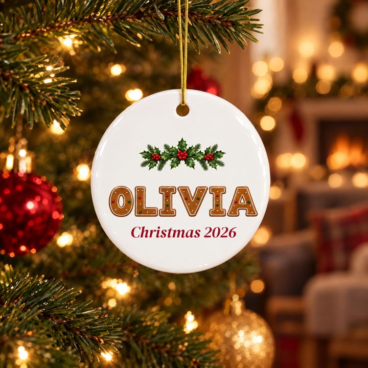 Gingerbread Name Ornament