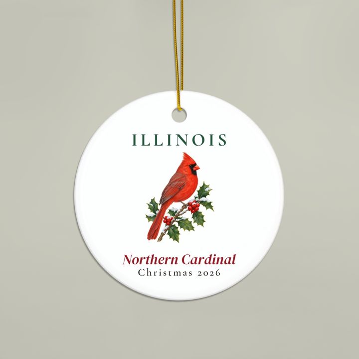 Illinois State Bird Ornament