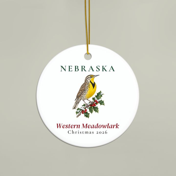 Nebraska State Bird Ornament