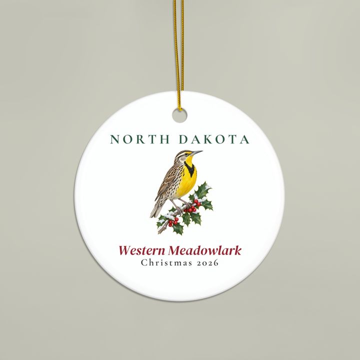 North Dakota State Bird Ornament